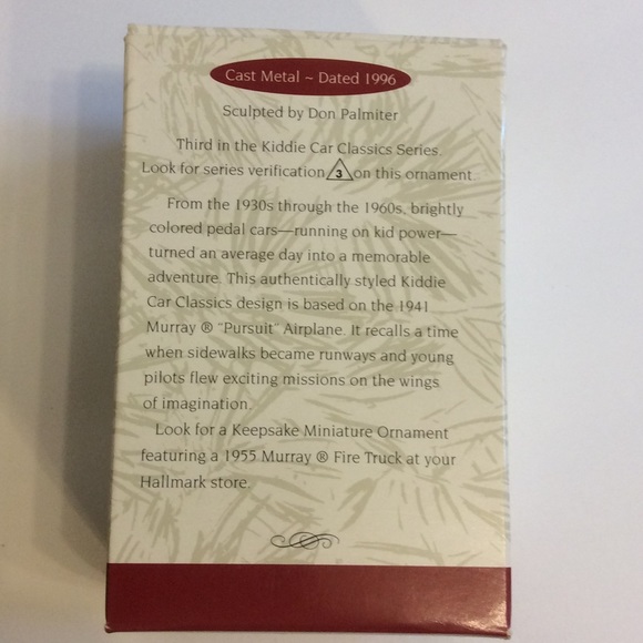 Hallmark Kiddie Car Ornament Murray Airplane - Picture 7 of 8